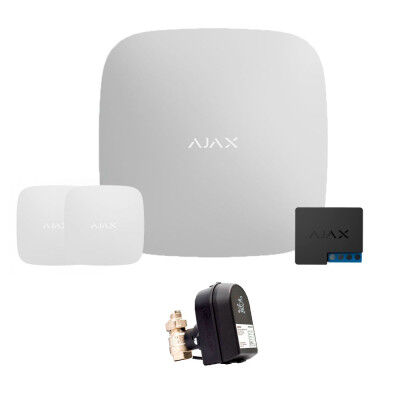 Ajax Hub 2 + LeaksProtect (2од) + WallSwitch + Кран з електроприводом Honeywell 220 One ДУ32 (HAV32)