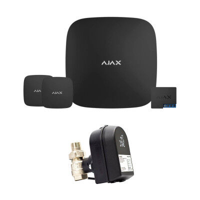 Ajax Hub 2 + LeaksProtect (2од) + WallSwitch + Кран з електроприводом Honeywell 220 One ДУ32 (HAV32)