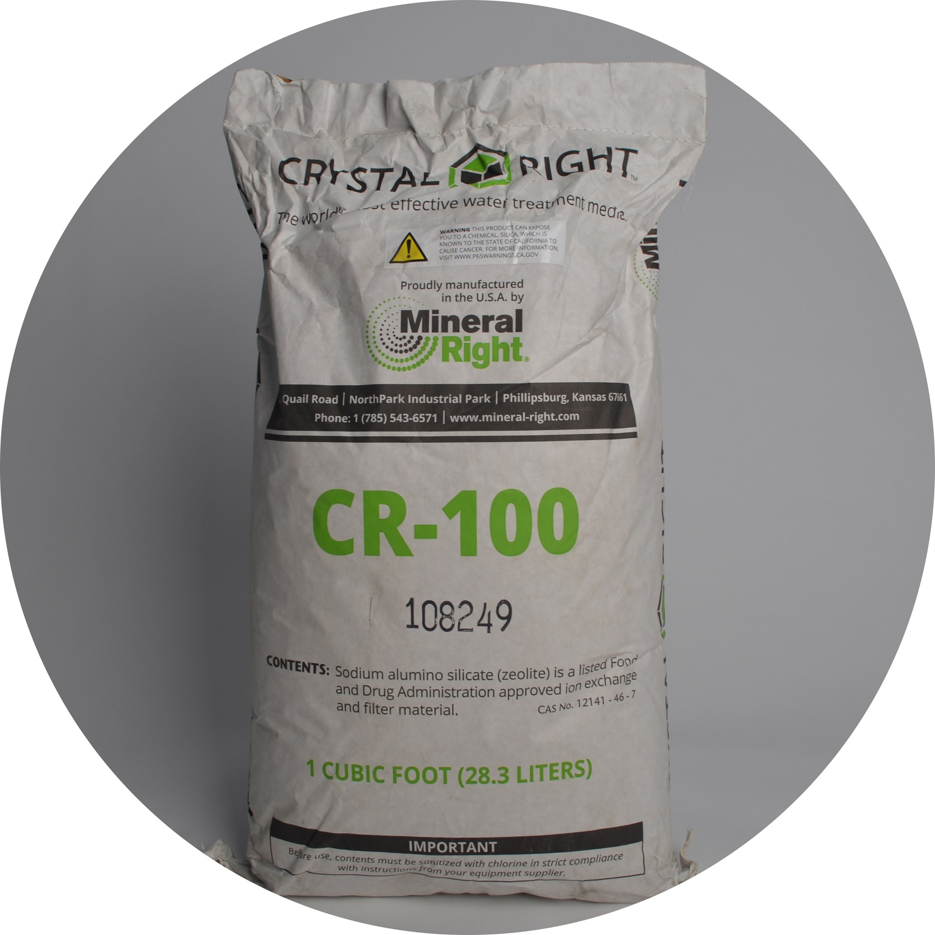 Комплексне фільтруюче завантаження  Crystal Right CR100 (28л/мішок)