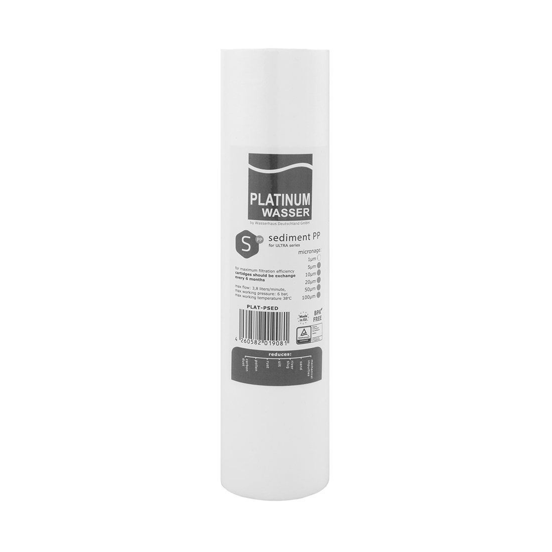 Картридж поліпропіленовий Platinum Wasser PLAT-PSD 10 " 1 МКМ