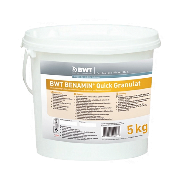 ШВИДКОРОЗЧИННІ ГРАНУЛИ BWT BENAMIN QUICK (5 КГ)