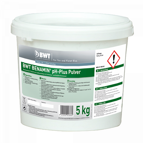 СУХИЙ РЕАГЕНТ BWT BENAMIN PH-PLUS PULVER (5 КГ)