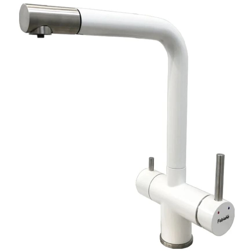 Змішувач кухонний Fabiano FKM 31.16P SS Alpine White