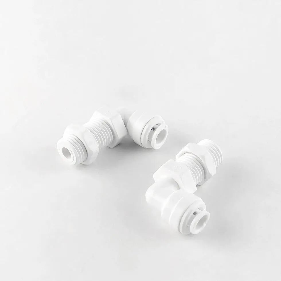 Фітинг кутовий Raifil 1807-D (4BU4-D) 1/4"-1/4" (трубка-різьба)