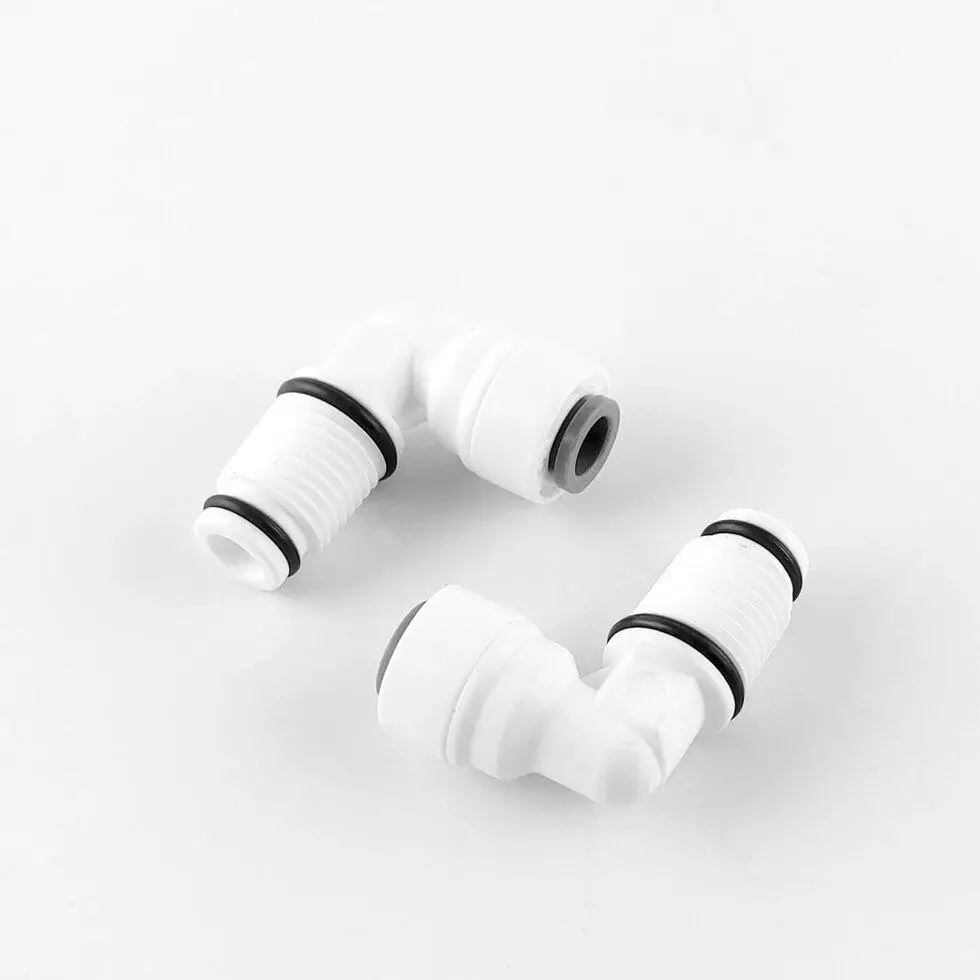 Фітинг кутовий Raifil 2817-C (4ME6-1) 1/4"-3/8" (трубка-різьба) +гумка