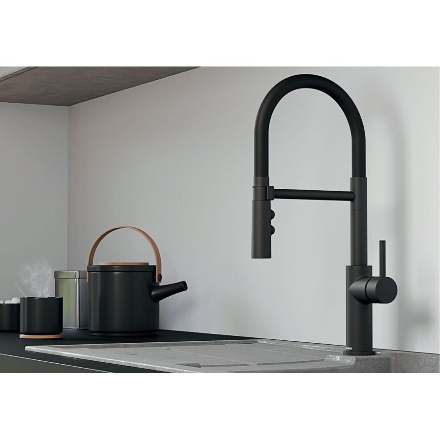 Смеситель кухонный Blanco CATRIS-S (527731) satin dark steel нержавеющая сталь