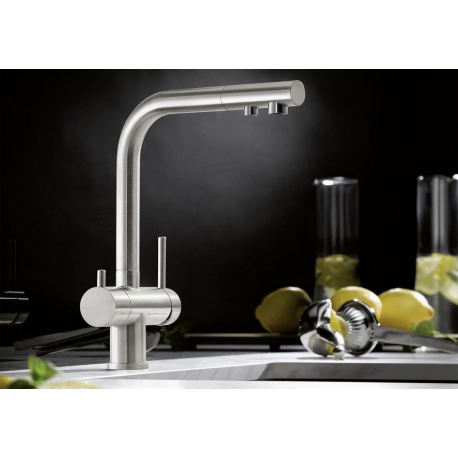 Змішувач кухонний Blanco FONTAS II (527736) satin dark steel нержавіюча сталь
