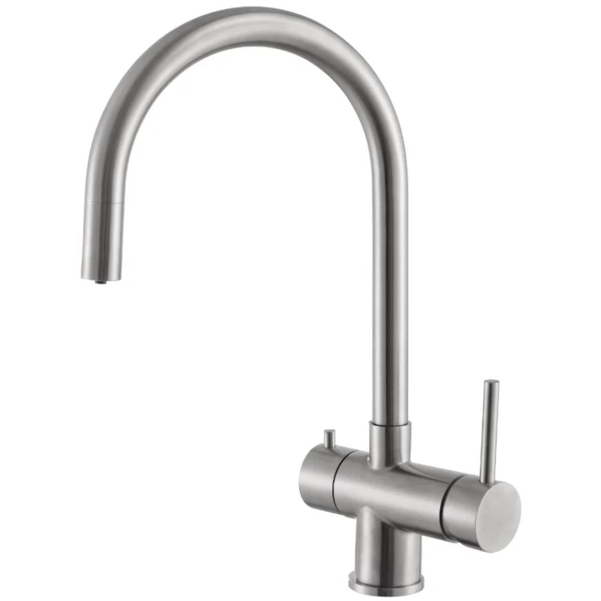 Змішувач кухонний Fabiano FKM 31.18P SS Inox