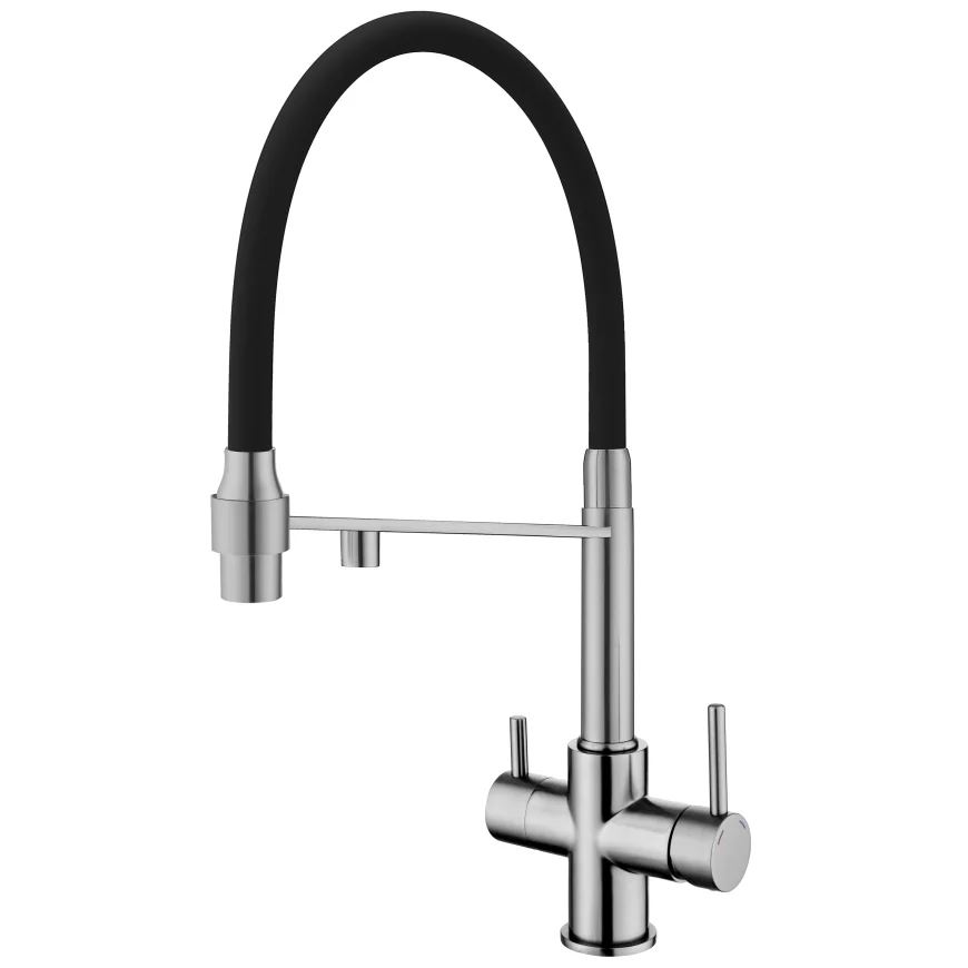 Змішувач кухонний Fabiano FKM 31.43 Inox Black