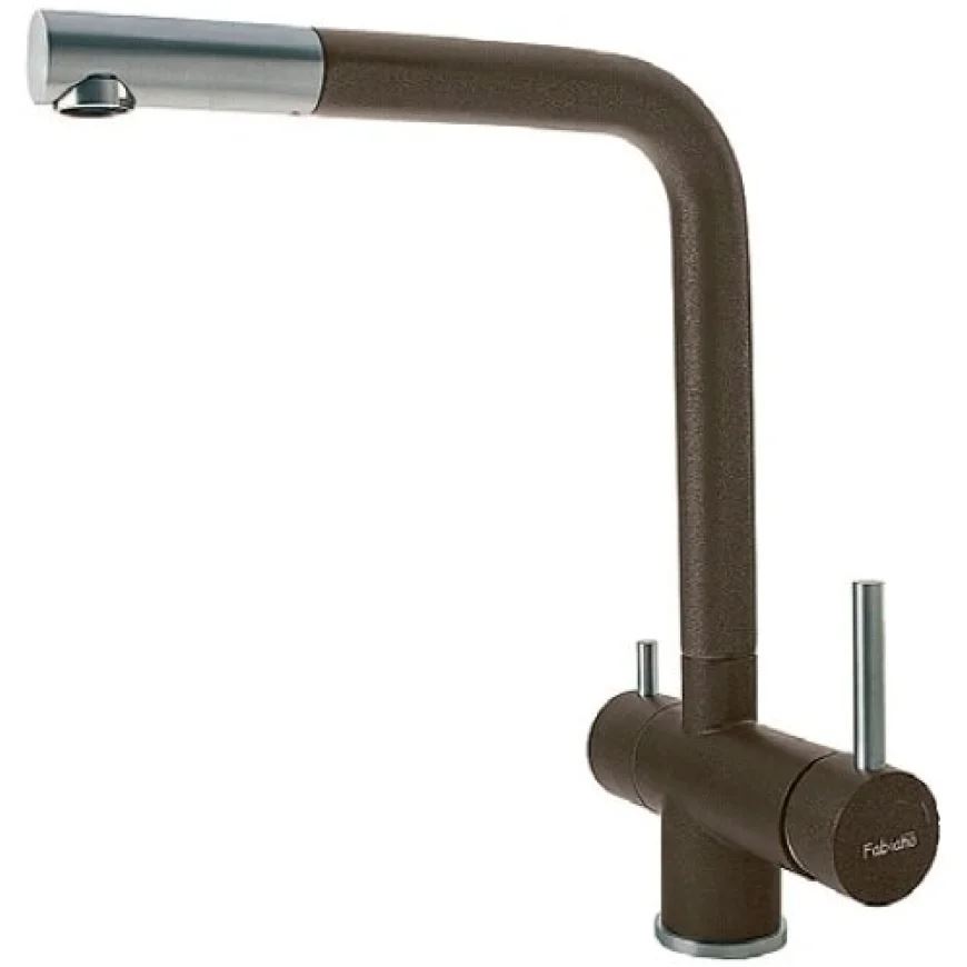 Змішувач кухонний Fabiano FKM 31.7 S/Steel Espresso