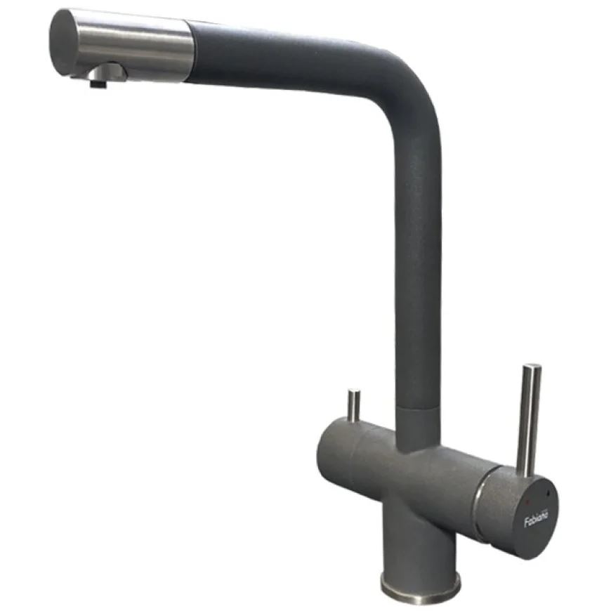 Змішувач кухонний Fabiano FKM 31.16P SS Titanium