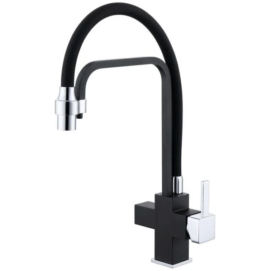 Змішувач кухонний Fabiano FKM 31.11 Matt Black 02