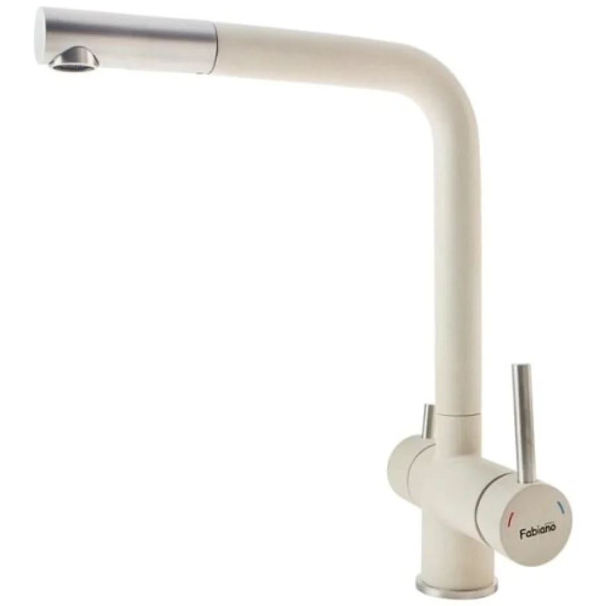 Змішувач кухонний Fabiano FKM 31.7 S/Steel Cream