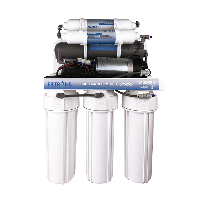 Система обратного осмоса Filtrons 6-ти ступенчатая с помпой Modern