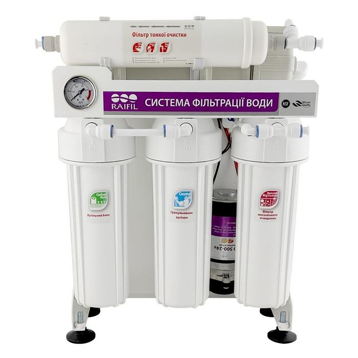 Система зворотного осмосу RAIFIL-500G-10"Slim w/om
