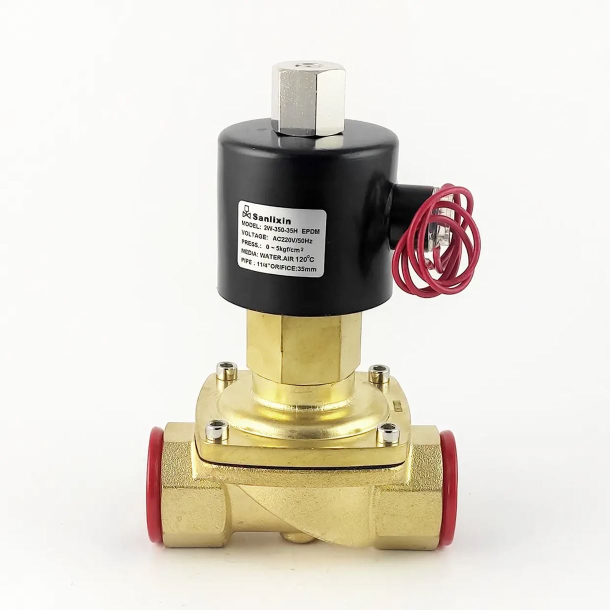 Соленоїдний клапан 2W-350-35H EPDM  AC220V 0-5 bar 1,25"" (НО) прямої дії