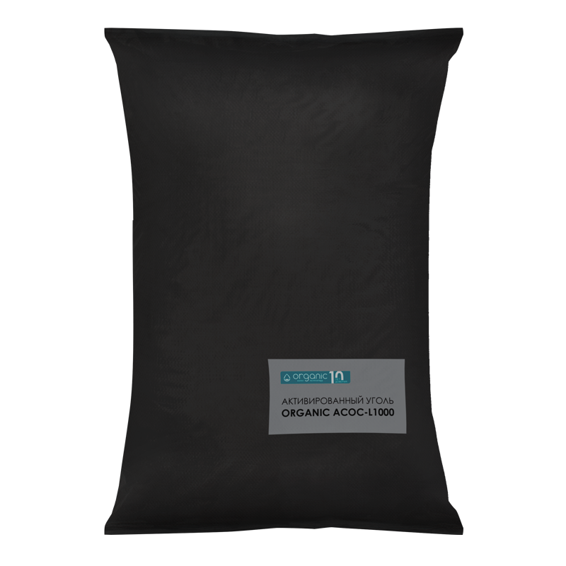Organic, вугілля кокосове відмите, мішок 25 кг