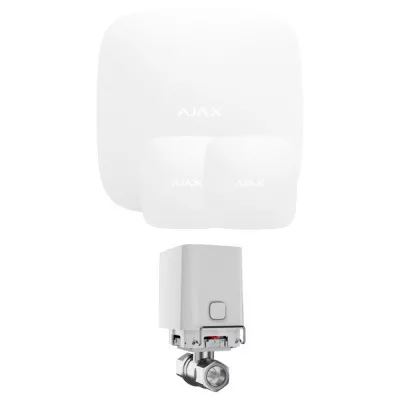 Комплект захисту від протікання Ajax з 1 краном WaterStop 1/2" Ajax Hub2 + LeaksProtect 2шт Білий