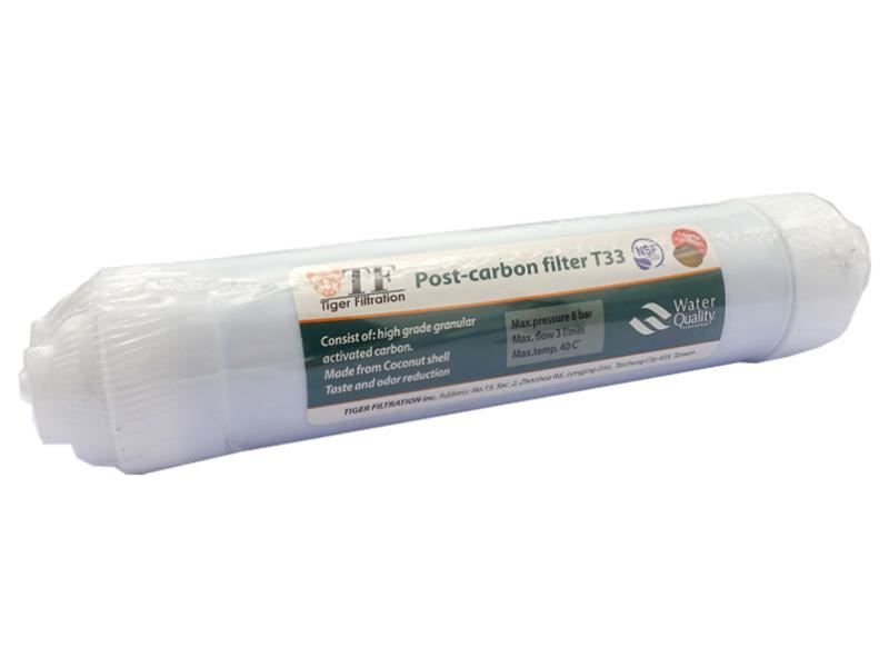 Постфільтр для осмосу 2» JG Tiger Filtration ( кокос)