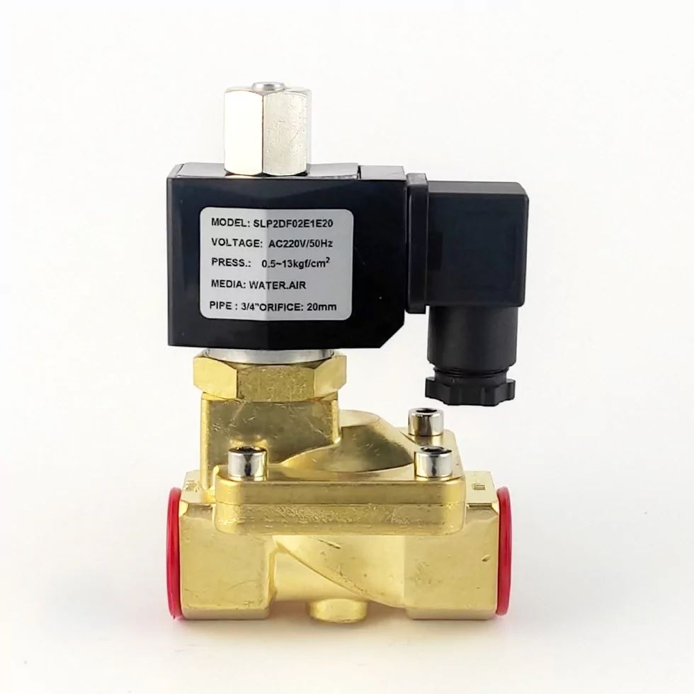 Соленоїдний клапан SLP2DF02E1E20  AC220V 0,5-13 bar 3/4" (НО) непрямої дії
