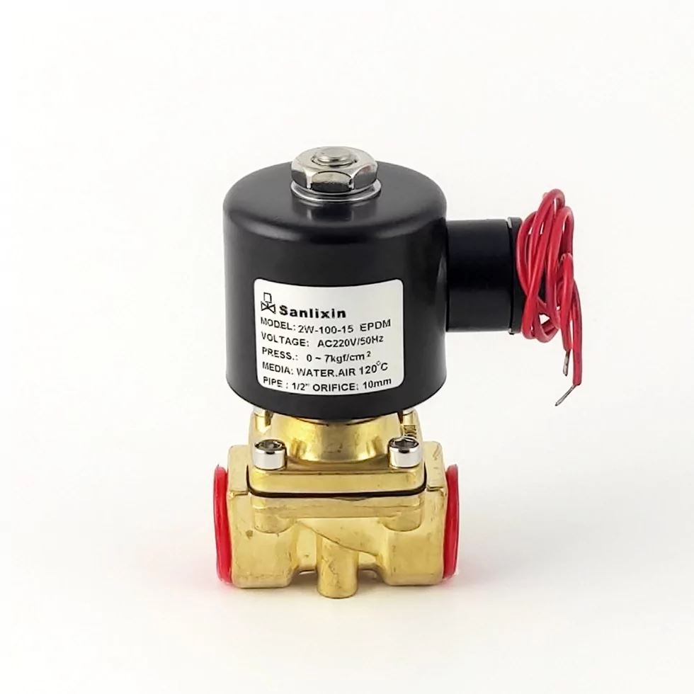 Соленоїдний клапан 2W-100-15C EPDM  AC220V 0-7 bar 1/2"" (НЗ) прямої дії