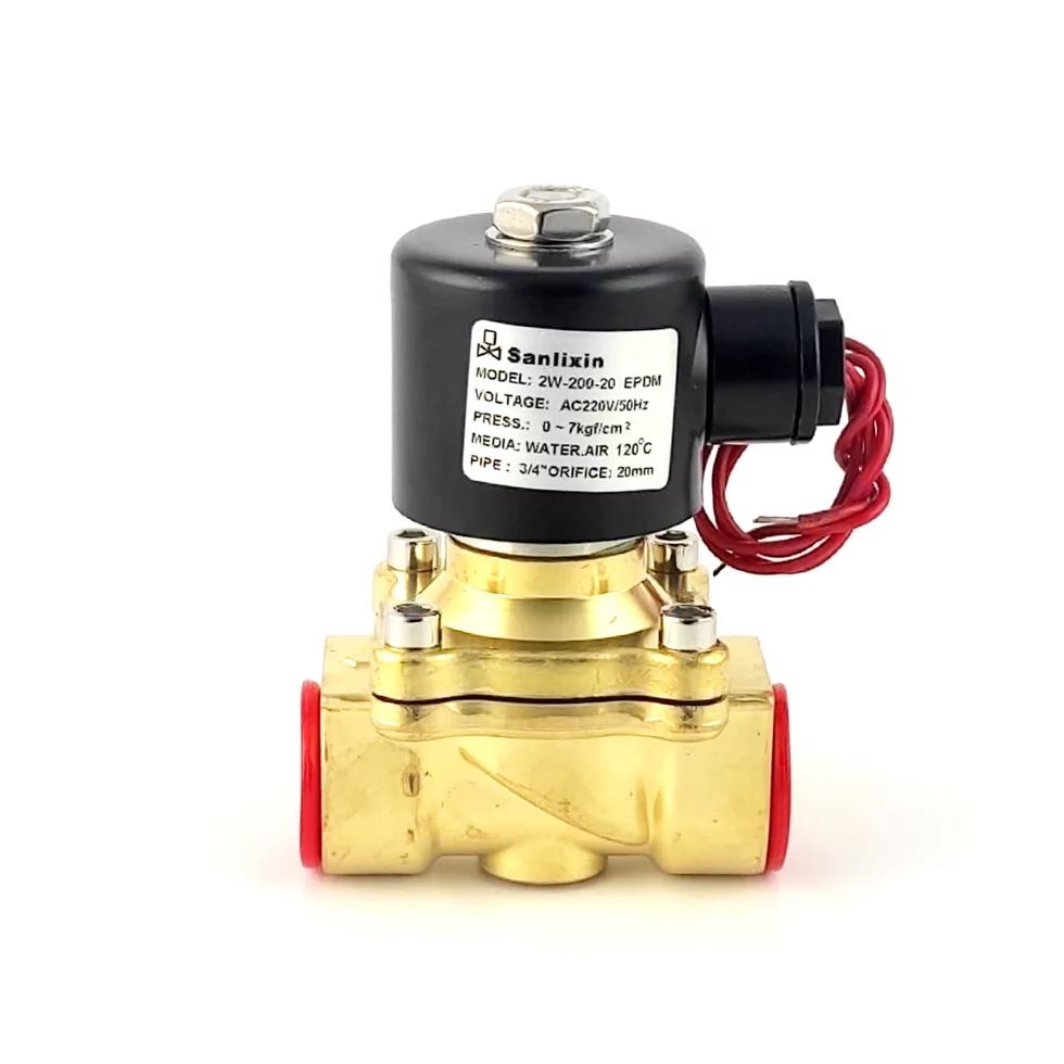 Соленоїдний клапан 2W-200-20C EPDM  AC220V 0-7 bar 3/4"" (НЗ) прямої дії