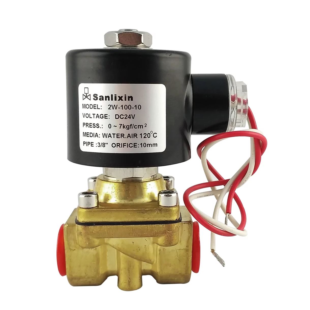 Соленоїдний клапан 2W100-10C EPDM  DC24v 0-7 bar 3/8"" (НЗ) прямої дії