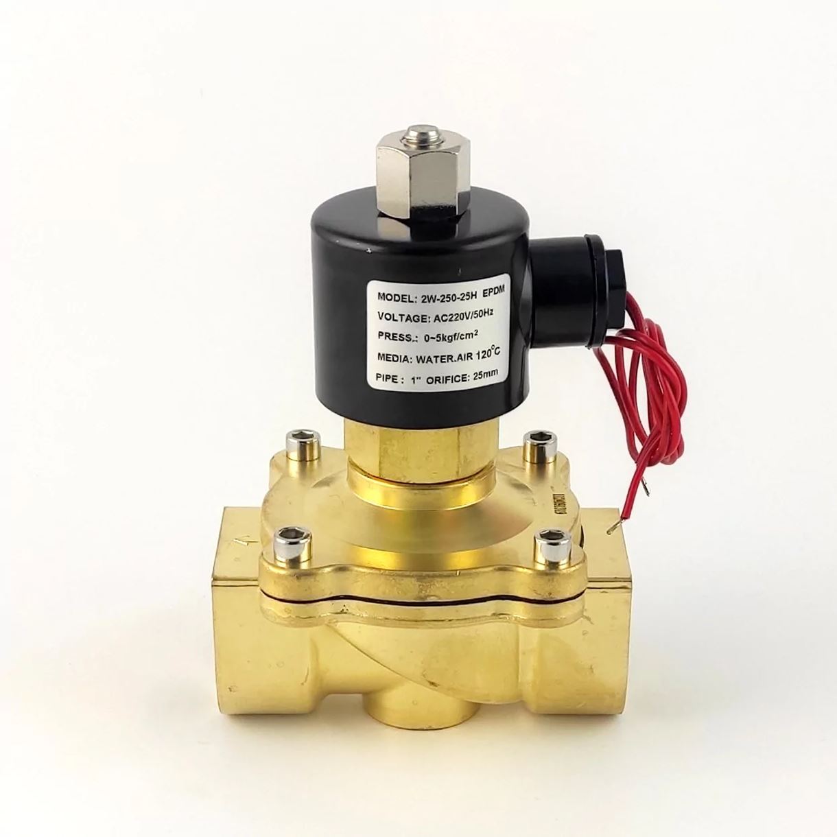 Соленоїдний клапан 2W-250-25H EPDM  AC220V 0-5 bar 1"" (НО) прямої дії
