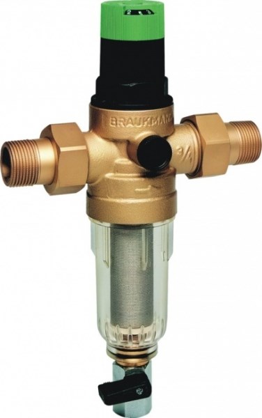 Фільтр механічного очищення Honeywell FK06-1AA з регулятором тиску, Для холодної води