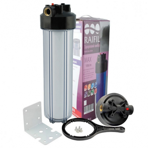 Колба для механической очистки Aquafilter Big Blue 20″, прозрачная