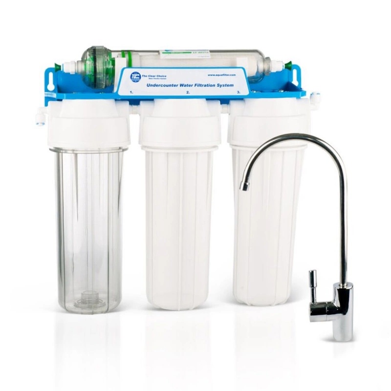 Ультрафильтрационная система Aquafilter FP3‑HJ‑K1, четырёхступенчатая, с капиллярной мембраной