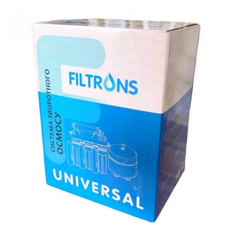 Система обратного осмоса Filtrons UNIVERSAL 5‑ступенчатая с помпой Система обратного осмоса Filtrons UNIVERSAL 5‑ступенчатая с помпой