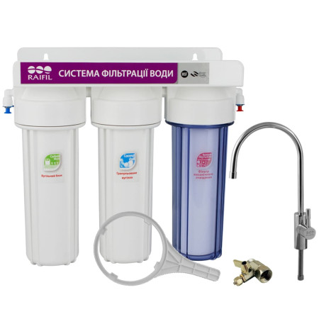 Проточный фильтр очистки воды Raifil TRIO