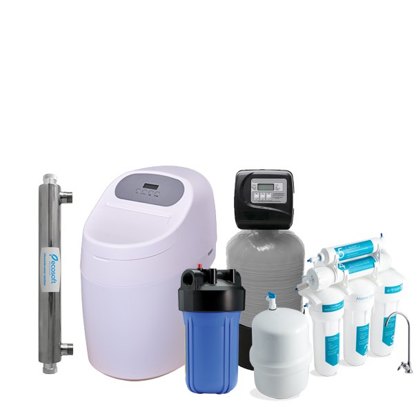 Комплект для комплексной очистки воды для квартиры Standart compact+ с питьевым осмосом