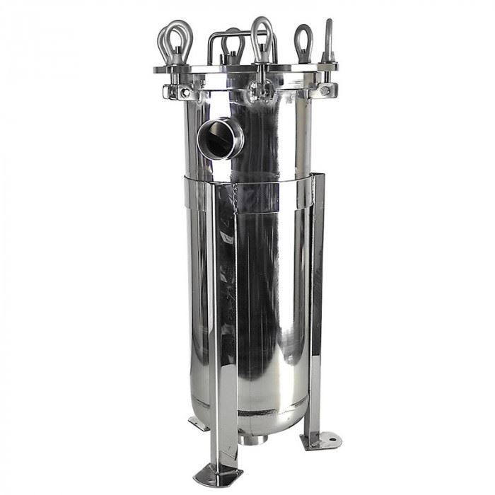 Механический фильтр мешочного типа Raifil BFH‑1 SUS 304, 20 м³/ч, с резьбовым соединением 2"