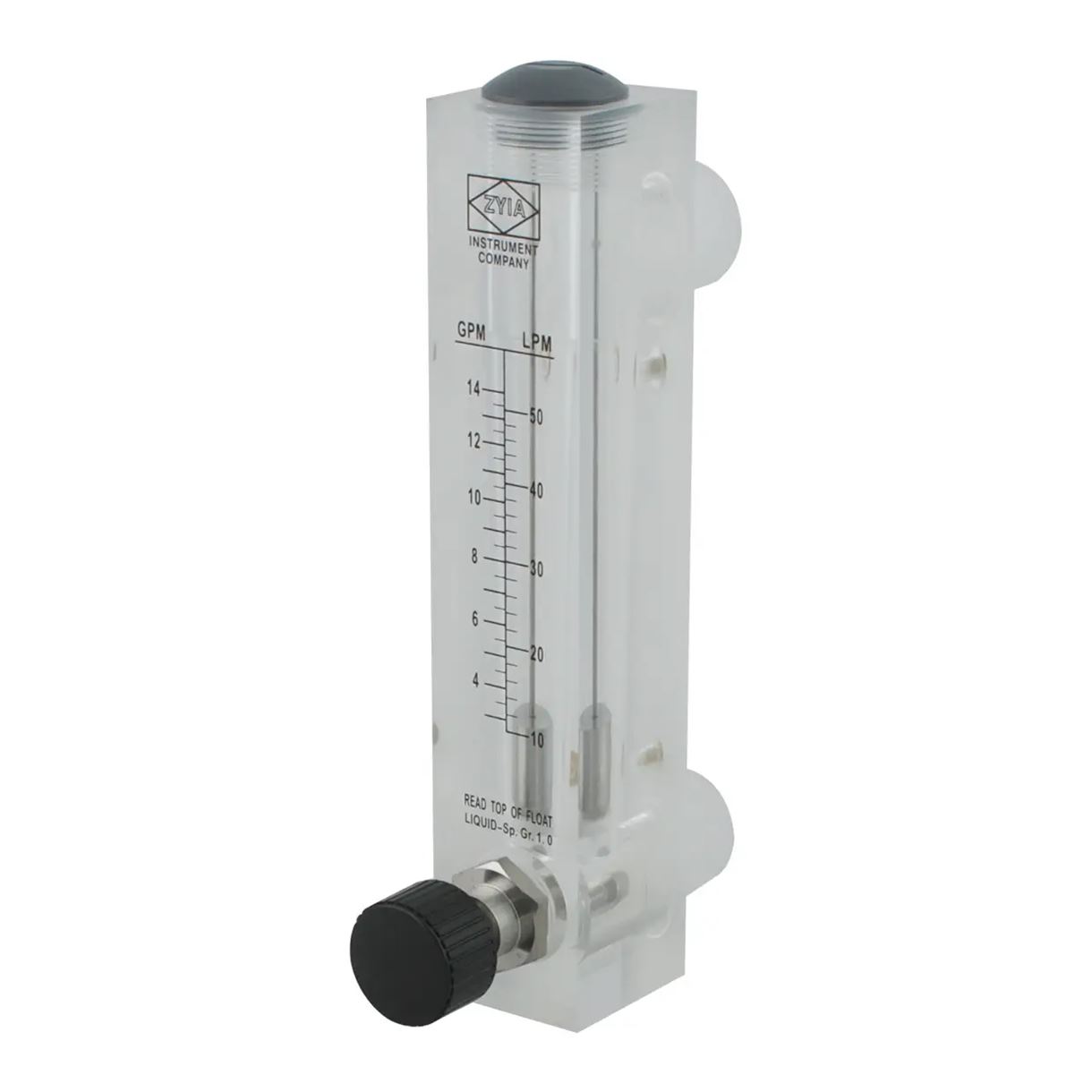 Ротаметр Raifil GPM, 4–14 гал/мин / 10–50 л/мин, внутренняя резьба 1″, с регулировкой