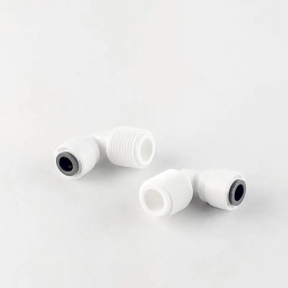 Фитинг угловой Raifil 1817-C (4ME6) 1/4"-3/8" (трубка-резьба)