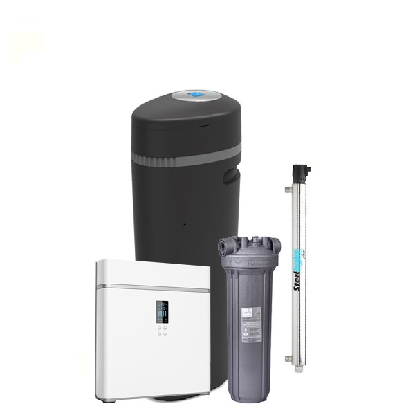 Комплект для комплексной очистки воды для коттеджа Excellence+ с питьевым осмосом