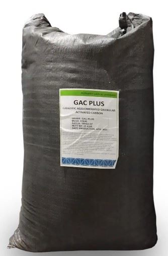 Уголь каталитический GAC Plus, для удаления сероводорода железа, 25 кг / мешок