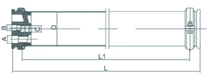 Корпус‑тримач мембрани PWG‑SQ‑4040‑W з нержавіючої сталі, зі швом, для мембран 4040