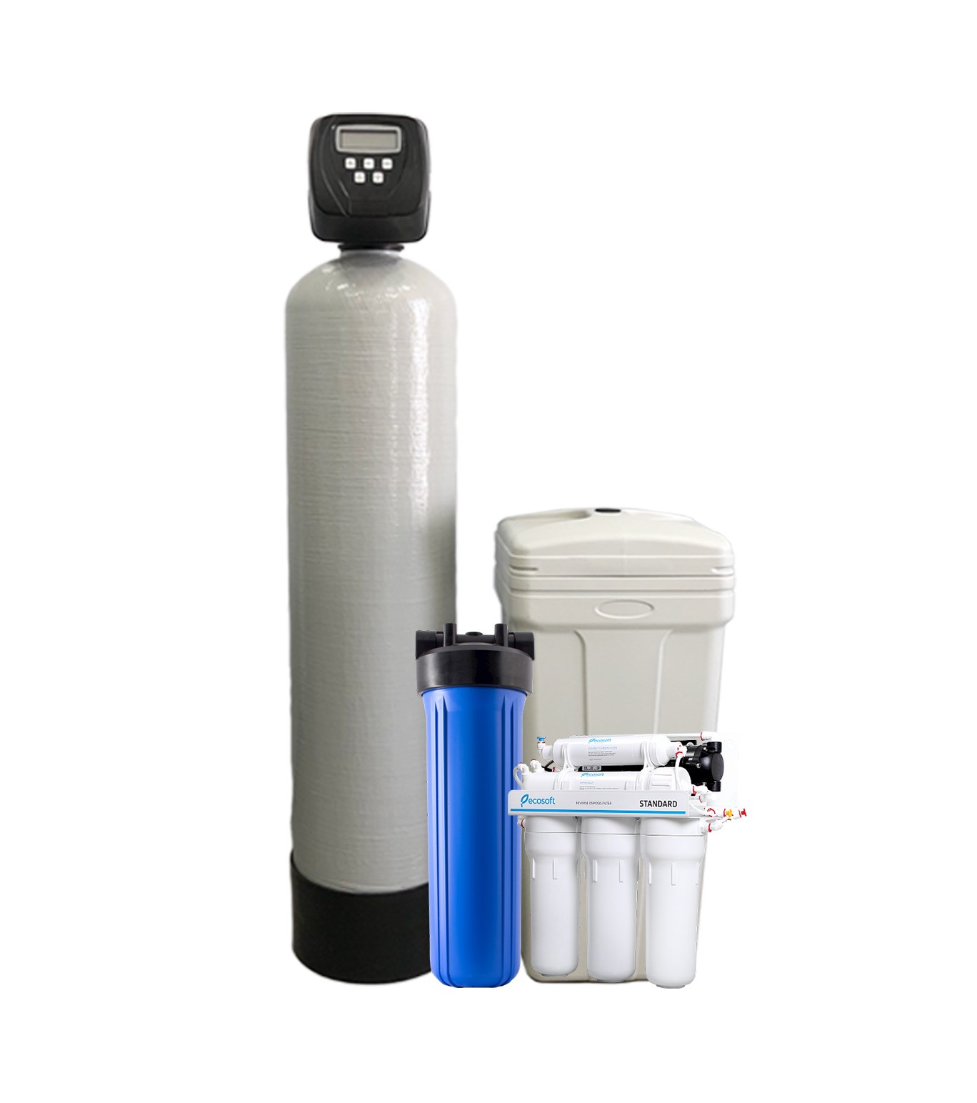 Комплект умягчения воды для дома 1–2 с/у (2–3 человека) Standart с питьевым осмосом