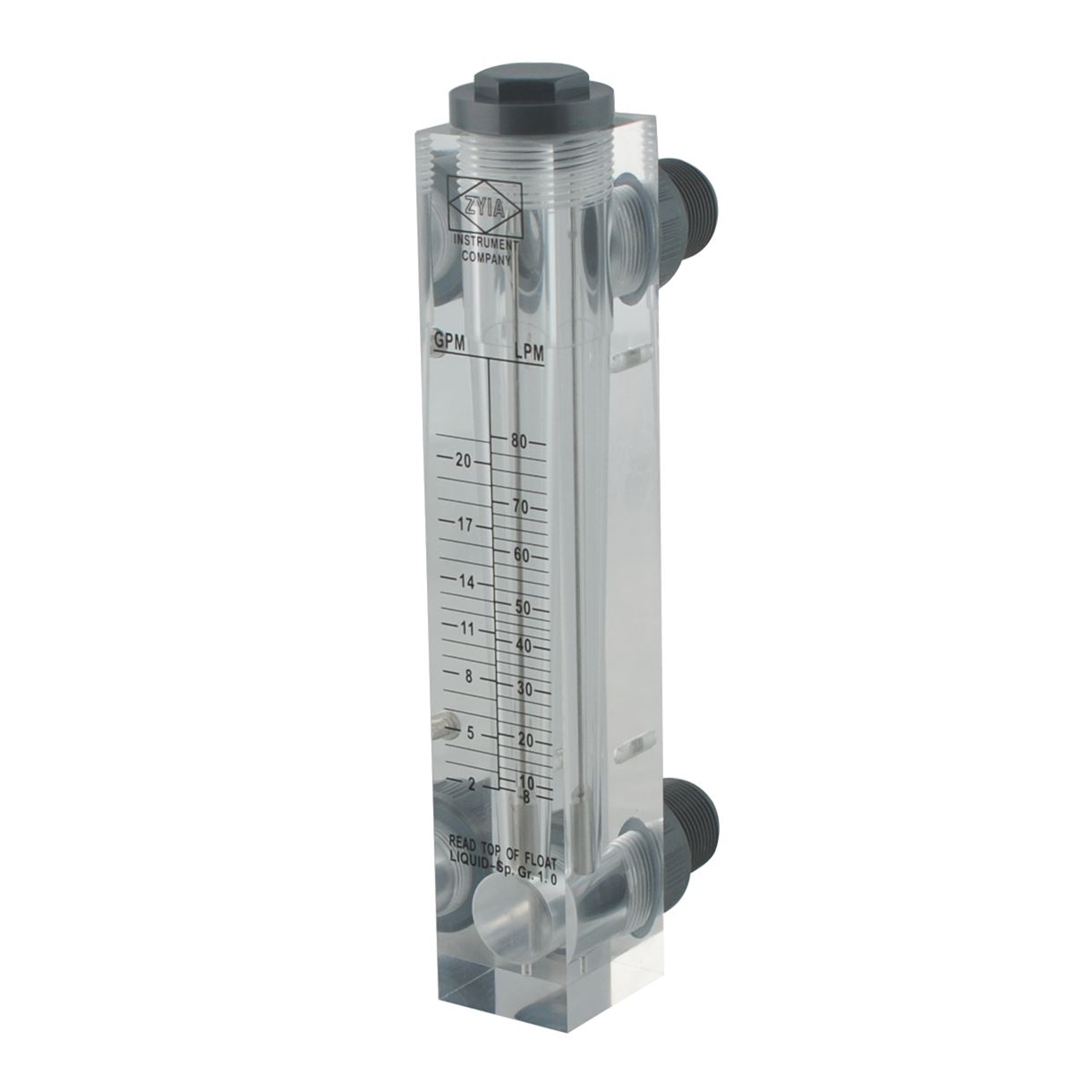 Ротаметр Raifil GPM, 2–20 гал/мин / 10–80 л/мин, внутренняя резьба 3/4″