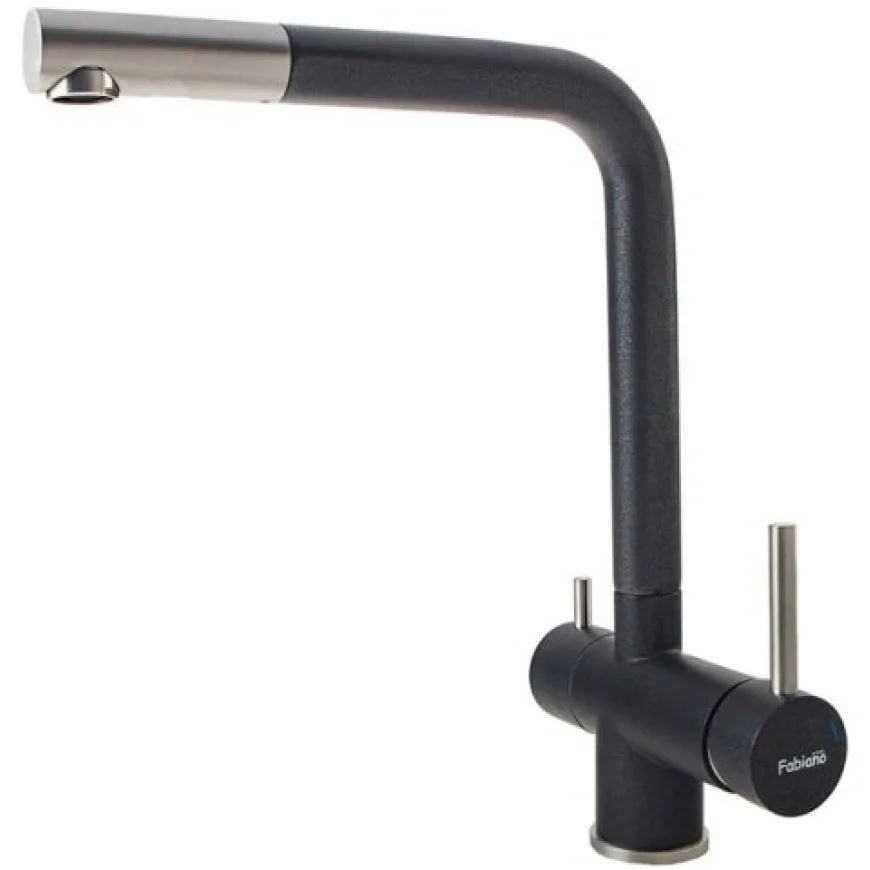 Кухонный смеситель Fabiano FKM 31.7 S/Steel Antracit