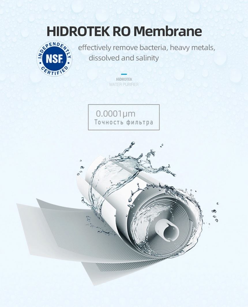 Система зворотного осмосу Leader Hidrotek Snow BAR, прямоточна