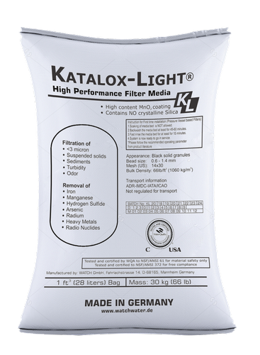 Фильтрующий материал Katalox‑Light, для удаления железа, марганца, сероводорода и мышьяка, 28,3 л (аналог Pyrolox)