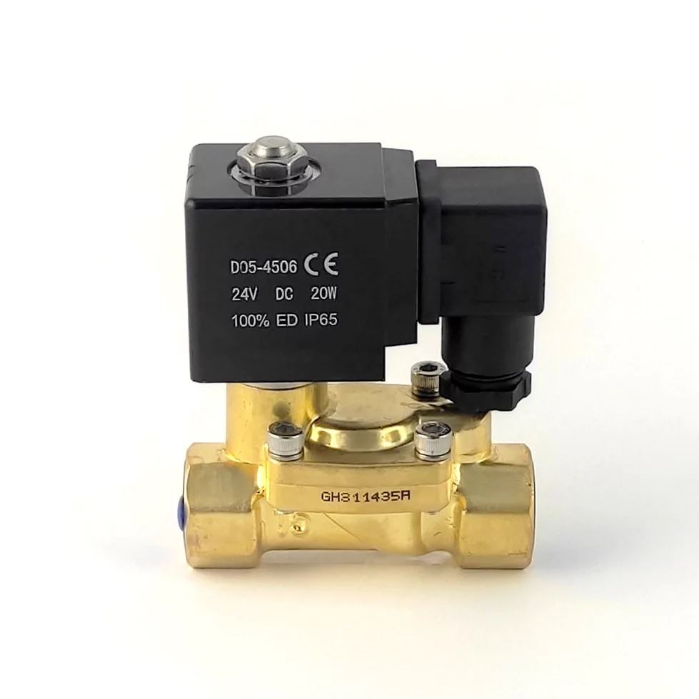 Соленоїдний клапан Raifil RSP DFD-15C, DC24V, 0,3–13 бар, 1/2″, НЗ, непрямої дії