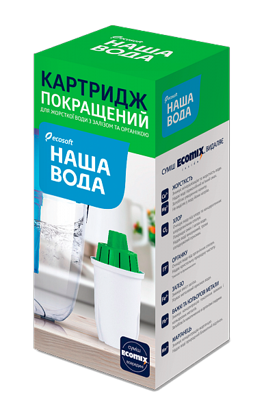 Улучшенный сменный картридж Наша Вода для фильтров-кувшинов