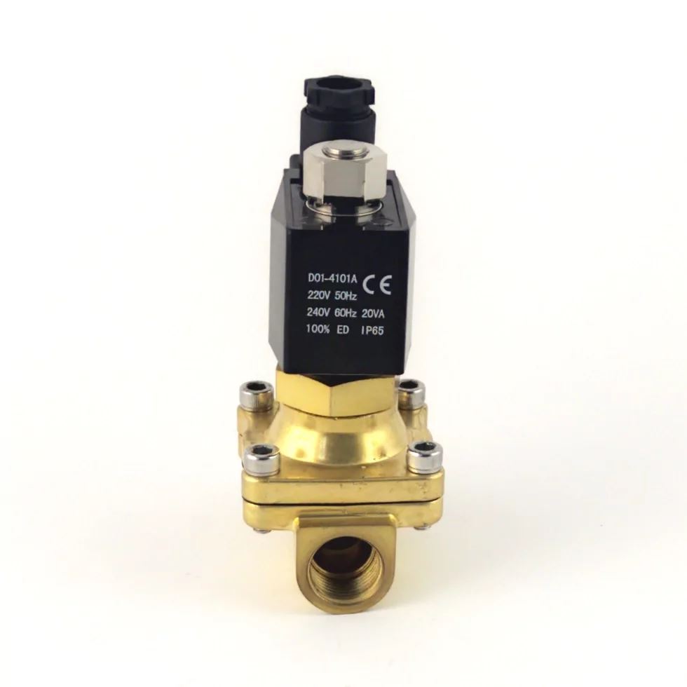 Соленоїдний клапан Raifil RSP-15-E-AC220V, 0,3–16 бар, 1/2″, НЗ, непрямої дії